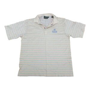 VTG Bobby Jones Collection Golf Shirt Short Sleeve Striped Adult Polo SZ M